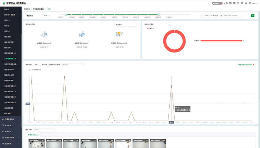 诱虫数据统计分析